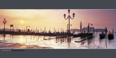 Gondolas, San Marco Quarter by David Noton Pricing Limited Edition Print image