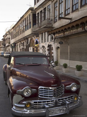 Lincoln Classic Car, Damascus, Syria, Middle East by Christian Kober Pricing Limited Edition Print image