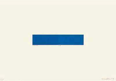 Bleu Royal Tripette Et Renaud by Bertrand Lavier Pricing Limited Edition Print image