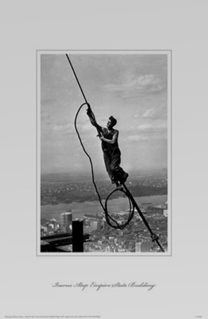 Icarus Atop Empire State Building by Lewis Hine Pricing Limited Edition Print image