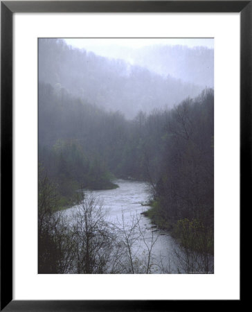 Cheat River Flowing Through Alleghenies On A Misty Day by John Dominis Pricing Limited Edition Print image