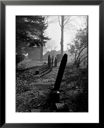 Gravestones In Cemetery, Ipswich, Mass by Fritz Goro Pricing Limited Edition Print image