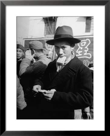 Chinese Man Counting His Money by Carl Mydans Pricing Limited Edition Print image