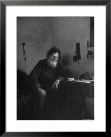 Dying Monk In A Monastery In Thessaly Contemplates His Death by Alfred Eisenstaedt Pricing Limited Edition Print image