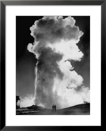 Geyser Old Faithful Erupting In Yellowstone National Park by Alfred Eisenstaedt Pricing Limited Edition Print image