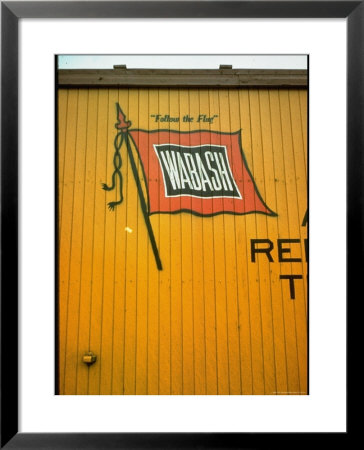 Railroad Box Car Showing The Flag Logo Of The Wabash Railroad by Walker Evans Pricing Limited Edition Print image