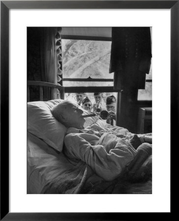Serenaded By Horston American Legion Oldest Civil War Veteran Walter Williams In Bed With Cigar by Thomas D. Mcavoy Pricing Limited Edition Print image