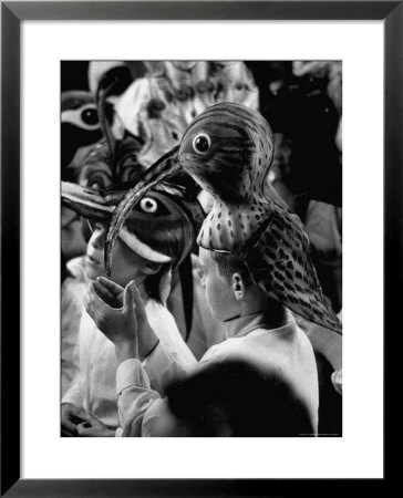 Back Stage At Composer Benjamin Britten's Opera For Children At Aldebrugh Festival by Mark Kauffman Pricing Limited Edition Print image