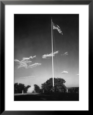 Soldiers Lowering American Flag by Charles E. Steinheimer Pricing Limited Edition Print image