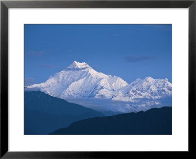 Kangchendzonga Range, View Of Kanchenjunga, Ganesh Tok Viewpoint, Gangtok, Sikkim, India by Jane Sweeney Pricing Limited Edition Print image