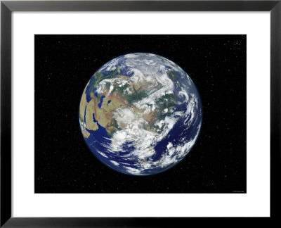Fully Lit Earth Centered On Asia by Stocktrek Images Pricing Limited Edition Print image