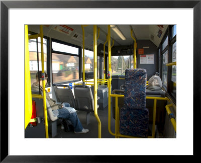 Interior Of A Public Bus, England, United Kingdom by Charles Bowman Pricing Limited Edition Print image