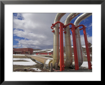 Krafla Geothermal Power Station, Kroflustod, Near Lake Myvatn, North Area, Iceland, Polar Regions by Neale Clarke Pricing Limited Edition Print image