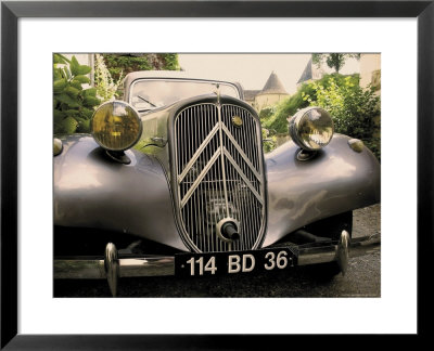 Citroen 4Cv, Gargillesse Village, Creuse, Loire Valley, France by David Hughes Pricing Limited Edition Print image