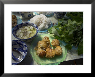 Traditional Spring Rolls Accompanied By Vegetable Soup, Nem Ran, Vietnam by Eitan Simanor Pricing Limited Edition Print image