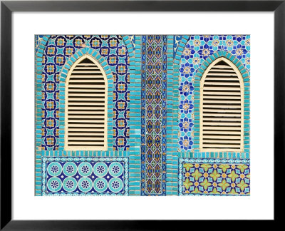 Tiling Round Shuttered Windows, Shrine Of Hazrat Ali, Who Was Assissinated In 661, Balkh Province by Jane Sweeney Pricing Limited Edition Print image