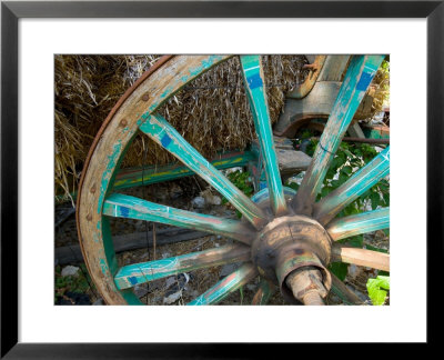 Wagon Wheels In Colorful Blues, Turkey by Darrell Gulin Pricing Limited Edition Print image
