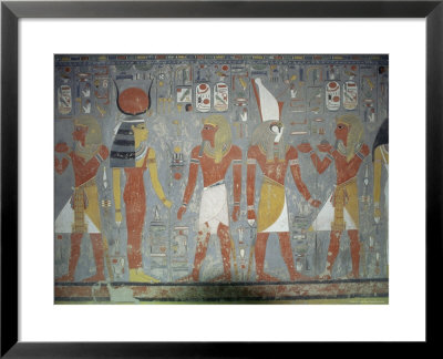 Wall Painting In The Tomb Of Horemheb, Valley Of The Kings, Thebes, Egypt, Africa by Gavin Hellier Pricing Limited Edition Print image