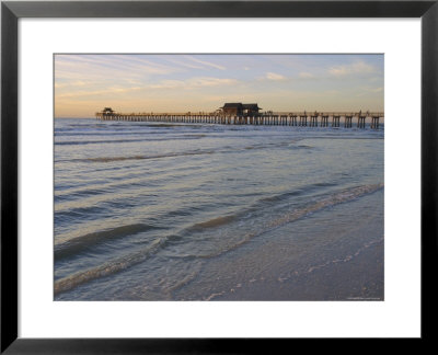 Naples Beach And Pier, Naples, Florida, Usa by Fraser Hall Pricing Limited Edition Print image