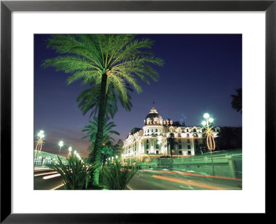 The Promenade Des Anglais And Hotel Negresco At Night, Nice, Alpes Maritimes, Mediterranean, France by Ruth Tomlinson Pricing Limited Edition Print image