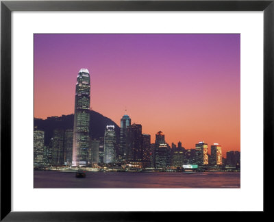 City Skyline And Victoria Harbour At Night, Hong Kong, China by Steve Vidler Pricing Limited Edition Print image