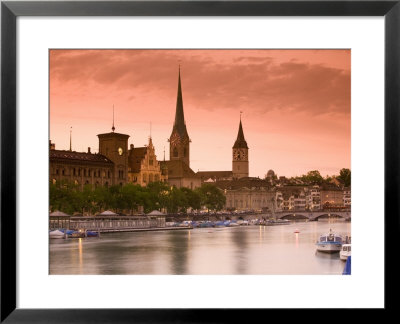 Skyline Of Zurich, Switzerland by Doug Pearson Pricing Limited Edition Print image
