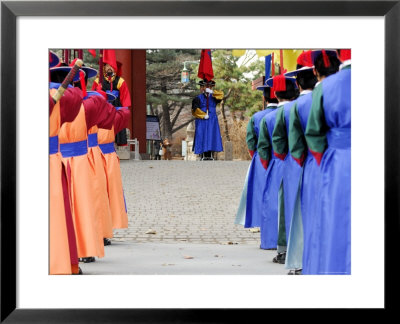 Changing Of Guard Ceremony, Deoksegung, Seoul, South Korea by Anthony Plummer Pricing Limited Edition Print image