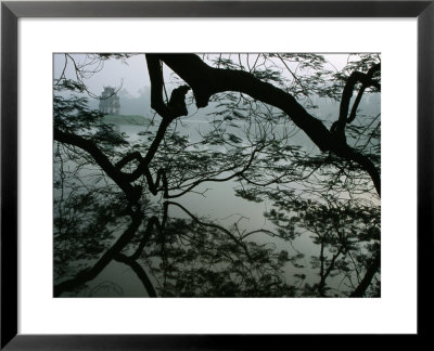 Tortoise Tower In Hoan Kiem Lake Has Become Symbol For Hanoi, Hanoi, Vietnam by Stu Smucker Pricing Limited Edition Print image