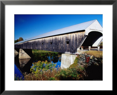 Cornish Covered Bridge Over River by Emily Riddell Pricing Limited Edition Print image