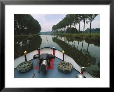 Germany, Elbe, Trave Canal Freighter by Brimberg & Coulson Pricing Limited Edition Print image