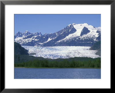 Mendenhall Lake, Mendenhall Towers, Glacier And Mount Wrather, Alaska by Rich Reid Pricing Limited Edition Print image