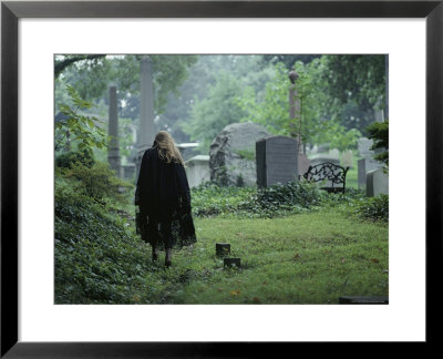 Woman In A Graveyard, Georgetown, Washington, D.C. by Peter Krogh Pricing Limited Edition Print image