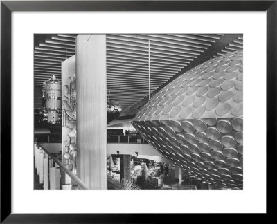 Russian Pavilion With Satellite Models And Saucer Like Space Theatre by Michael Rougier Pricing Limited Edition Print image