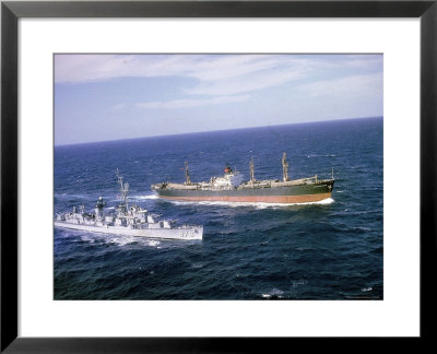 Us Navy Picket Ship,Vesole, Intercepting Missile Carrying Soviet Ship Potzunov by Carl Mydans Pricing Limited Edition Print image