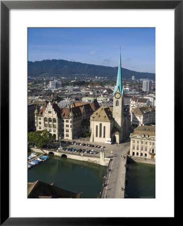 City Skyline And River Limmat, Zurich, Switzerland by Doug Pearson Pricing Limited Edition Print image
