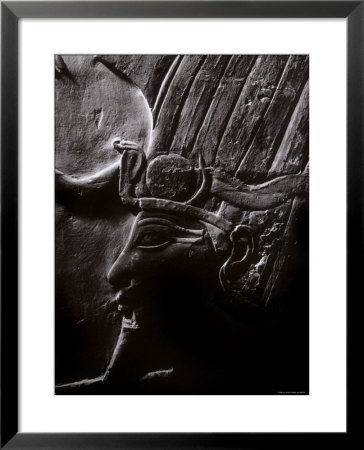 Carved Relief Of A Pharaoh, Egypt by Jon Arnold Pricing Limited Edition Print image