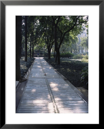Crystal Glass Walkway Marking Spot Of Indira Gandhi's Assassination, Akbar Road, India by John Henry Claude Wilson Pricing Limited Edition Print image