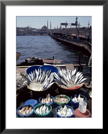 Fish Market, Galata Bridge, Istanbul, Turkey, Eurasia by Adam Woolfitt Pricing Limited Edition Print image