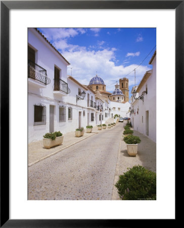 Church And Street In Altea, Valencia, Spain, Europe by Gavin Hellier Pricing Limited Edition Print image