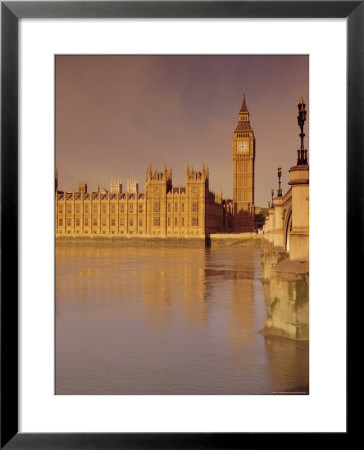 The Palace Of Westminster And Big Ben, Across The River Thames, London, England, Uk by John Miller Pricing Limited Edition Print image