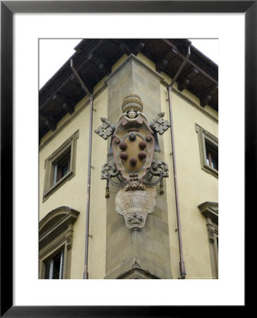 Flence, Italy, The Medici Family Emblem The Corner Of A Buiding by Brimberg & Coulson Pricing Limited Edition Print image