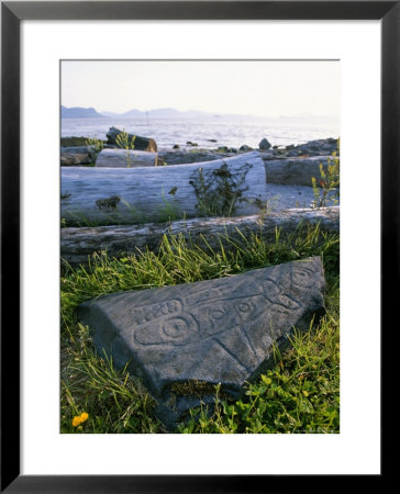 Killer Whale Petroglyph On The Beach At Petroglyph Beach State Park by Rich Reid Pricing Limited Edition Print image