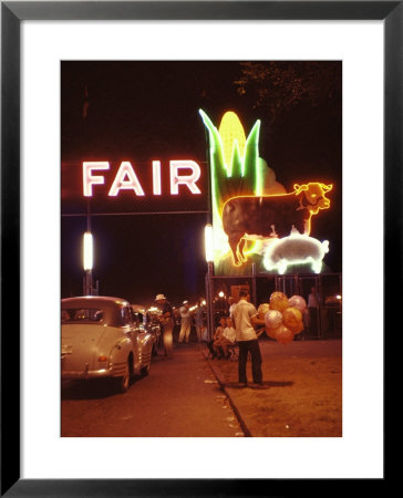 Man Selling Balloons At Entrance Of Iowa State Fair by John Dominis Pricing Limited Edition Print image