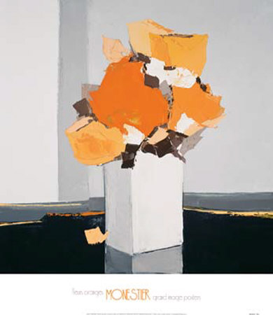 Fleurs Orange by Monestier Pricing Limited Edition Print image