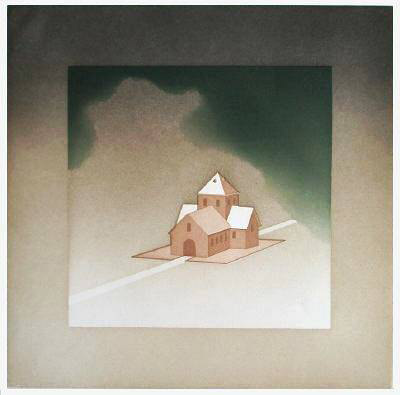 L'eglise by Jean Solombre Pricing Limited Edition Print image