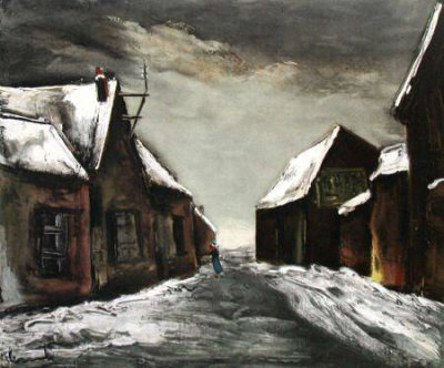 Allainville Sous La Neige, 1946 by Maurice De Vlaminck Pricing Limited Edition Print image