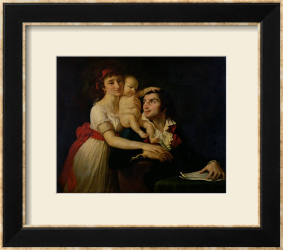 Camille Desmoulins (1760-94) His Wife Lucile (1771-94) Their Son Horace-Camille (1792-1825) C. 1792 by Jacques-Louis David Pricing Limited Edition Print image