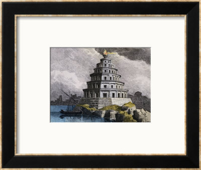 The Great Lighthouse Of Alexandria, From A Series Of The Seven Wonders Of The World by Ferdinand Knab Pricing Limited Edition Print image