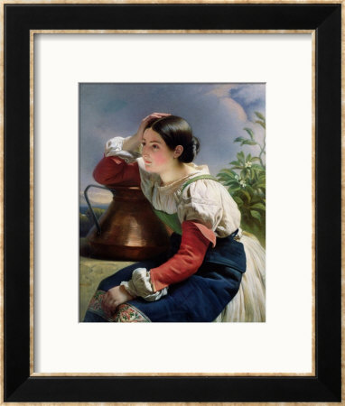 Young Italian At The Well, Circa 1833-34 by Franz Xavier Winterhalter Pricing Limited Edition Print image
