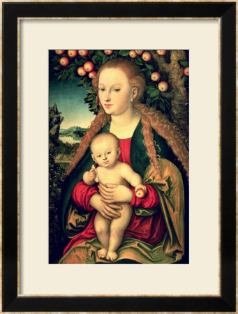 Virgin And Child Under An Apple Tree by Lucas Cranach The Elder Pricing Limited Edition Print image